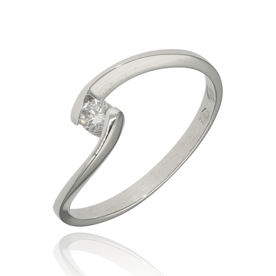 Fehér arany gyűrű 52-es méret (W366-B-0,09-52)